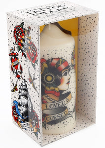 Tattoo Pillar Candle